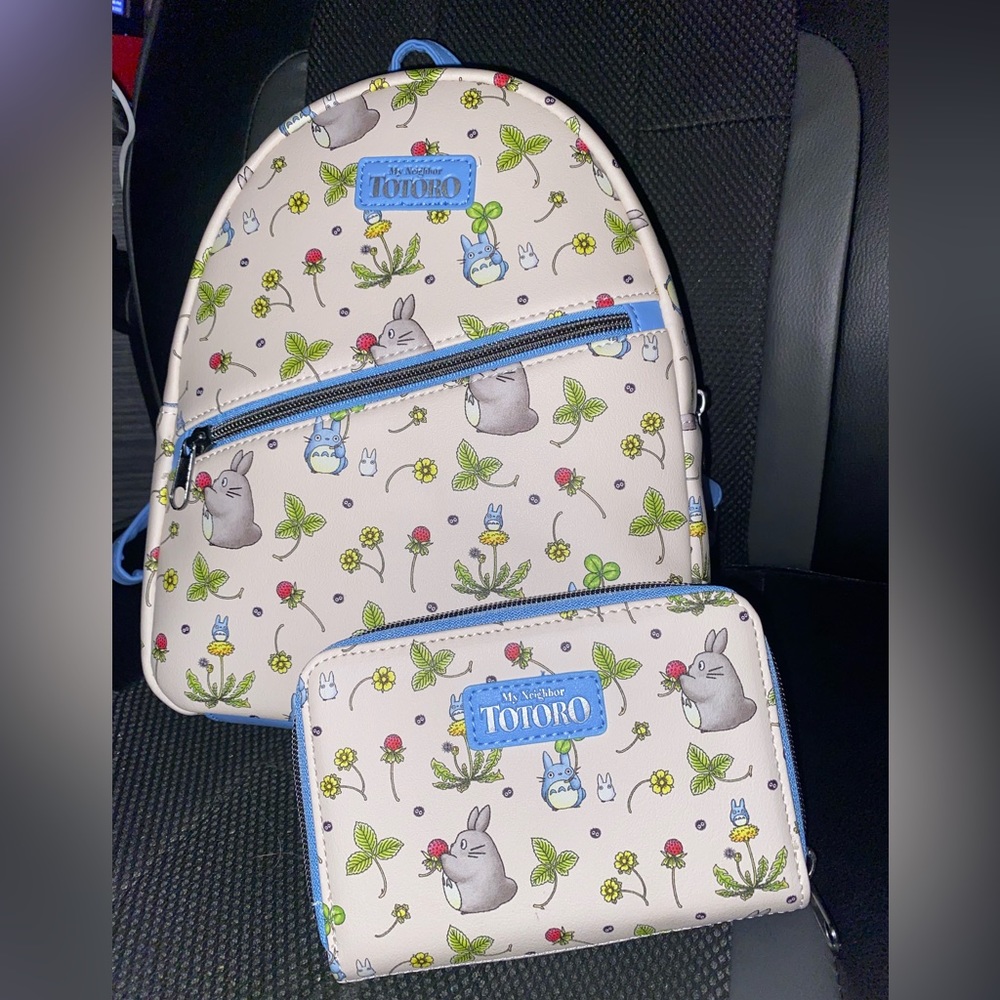 SOLD! My Neighbor Totoro mini backpack and wallet